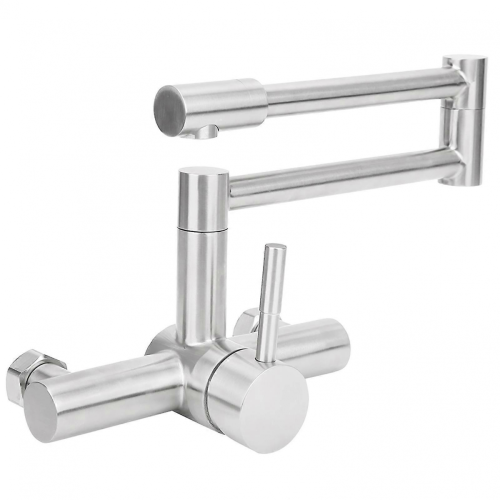 Robinet mural lavabo inox, mitigeur eau chaude/froide 2025 2