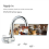 2025 Rotating Copper RV Kitchen Faucet Deck & Wall Mount Chrome 22-24mm 5