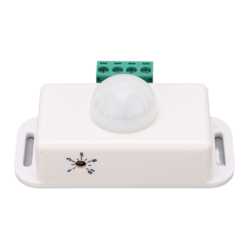 Energy-Saving White Pir Motion Sensor Switch 6A 12Â24V Adjust Delay 9401371546479