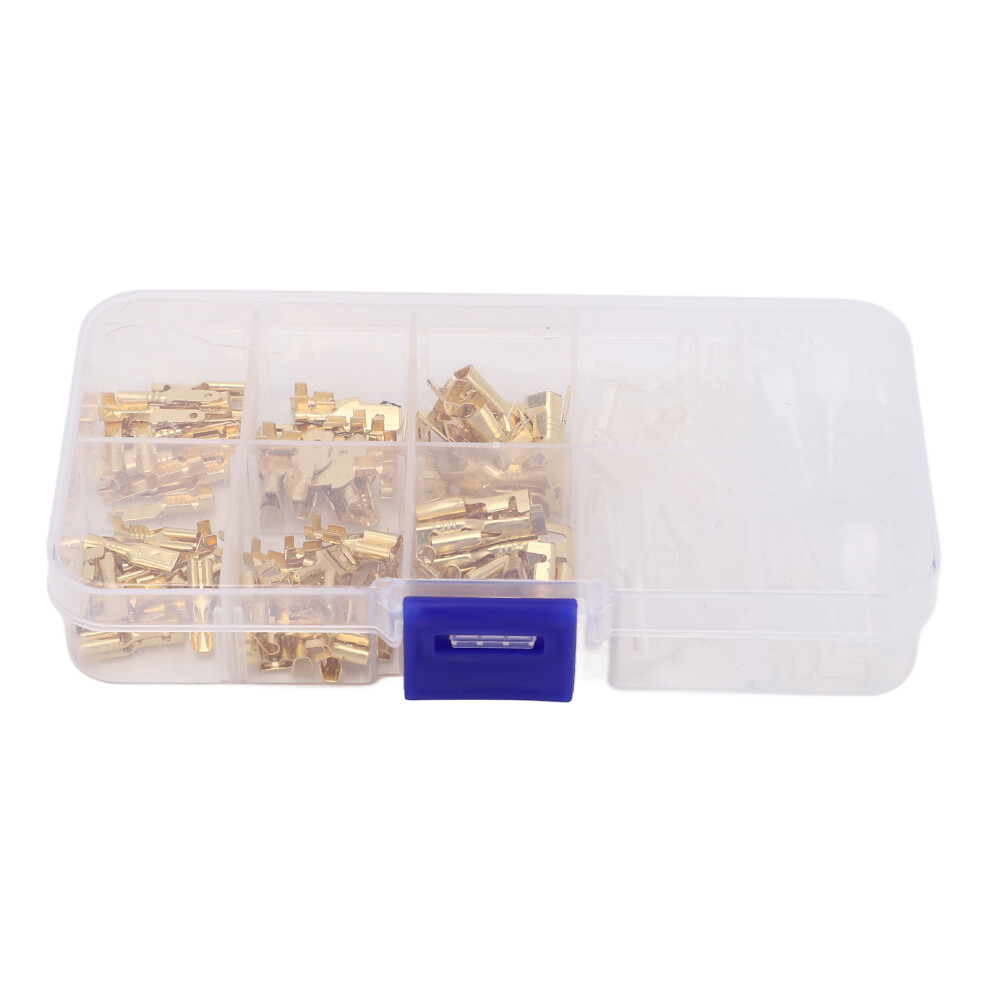 135Pcs Cold Pressed Male Female Spade Terminals Kit 2.8-6.3Mm 4381371546462
