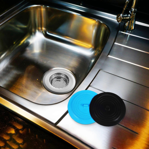 Silicone Drain Stoppers Bathtub Filter Plug Debris Filtering Multi Functional Drain Basket For Homeowners Kitchen Sinks 4Pcs 1