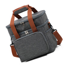 Sac à déjeuner pratique, sac isotherme, sac thermique,-Gris