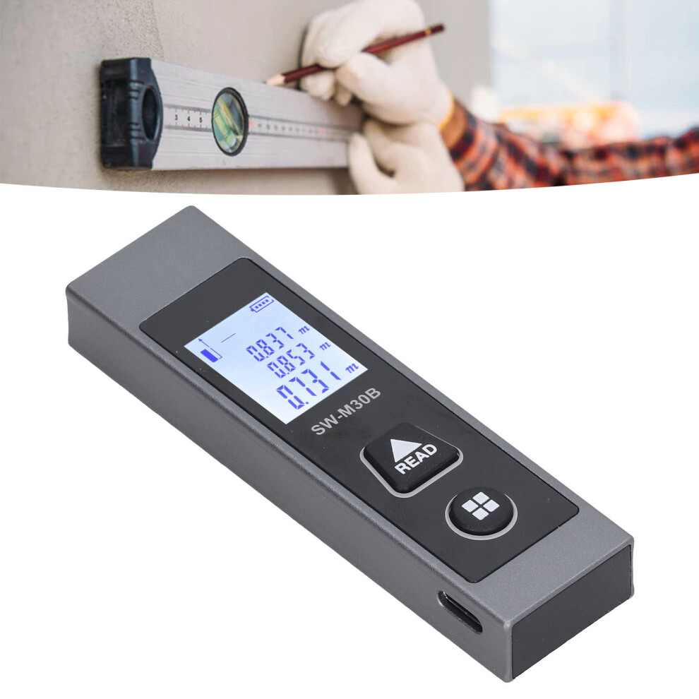Laser Measure Distance Meter 30M Digital Display Tool For Construction 7611371560722