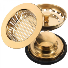 Sink Strainer Basket Stainless Steel Kitchen Sink Drain Filter Basket Keeps Sink Clean 1 Set