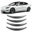 Tesla Model 3 Fender Flare Set 4 Pack Durable Smooth Surface Grey 1