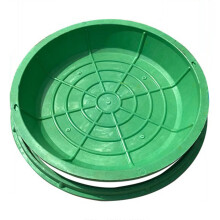 Plastic Manhole Cover 60x60cm, Durable WeatherResistant Septic Tank Lid with Easy Lift Holes