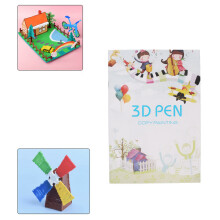 Colorful 3D Printer Drawing Paper 20 Sheets 40 Patterns Thick 3D Pen Stencil