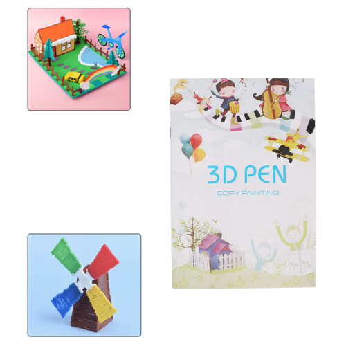 Colorful 3D Printer Drawing Paper 20 Sheets 40 Patterns Thick 3D Pen Stencil