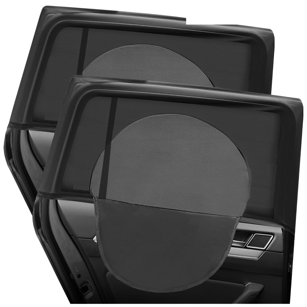 Magnetic Car Window Sun Shade Curtain 2Pcs Rear Uv Protection Heat Reduction Privacy Shield 9426802516562