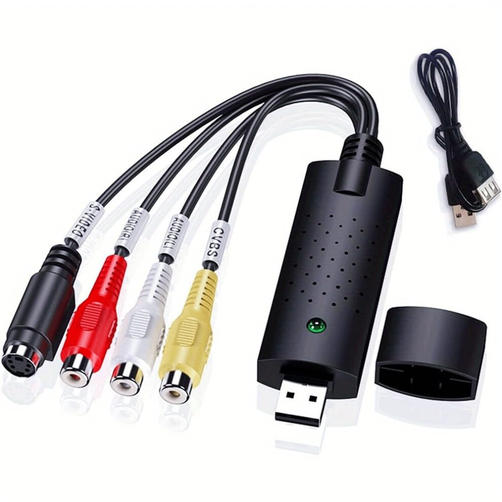 Vhs To Digital Converter Usb Video Capture Card With Rca And Svideo Support For Pc Dvd Transfer 9426802516654