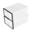 Plastic Organizer with Stackable Box and Transparent Box Body, Clear Drawer Shoe Storage Organizer for Home, Foldable Design Multi-purpose Storage 1