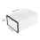 Plastic Organizer with Stackable Box and Transparent Box Body, Clear Drawer Shoe Storage Organizer for Home, Foldable Design Multi-purpose Storage 7
