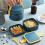 Στεγανό Bento Lunch Box, Φορητό στοιβαζόμενο κουτί φαγητού ασφαλές για φούρνο 3
