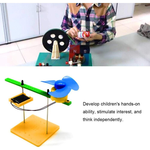 DIY κιτ επιστήμης ανεμογεννητριών για παιδιά, καθαρή παραγωγή ανανεώσιμων πηγών 2