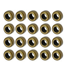 20 Stück runde/quadratische-Bronze-Kugelperlen1