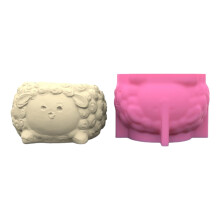 Succulent Flower Pots Resin Silicone Mold Sheep DIY Garden