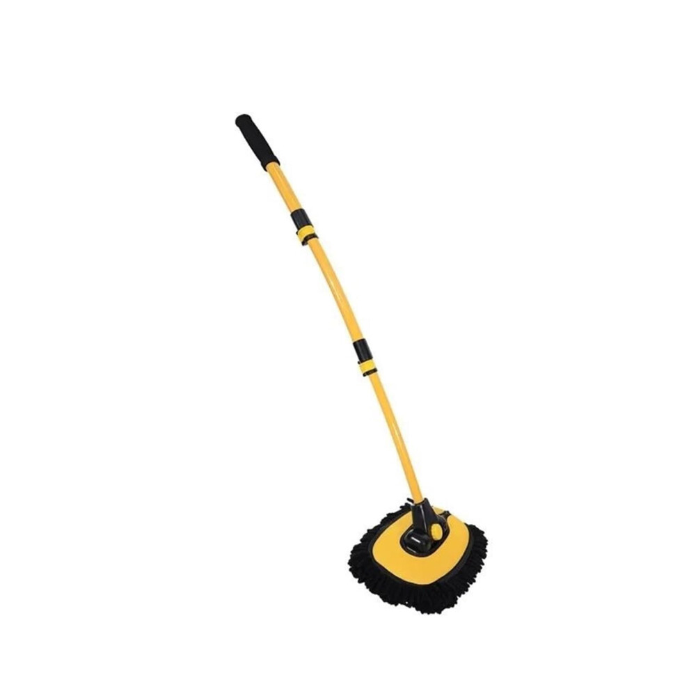 Car Cleaning Brush Adjustable Telescopic Longhandle Super Absorbent Car Wash Mop Set Black 9347817095234