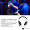 USB Gaming Headset with Microphone, 40mm Speakers, Adjustable Volume, Black/Gray 4