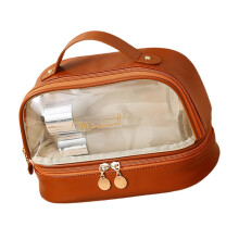 Trousse de maquillage, sac de rangement de-Marron moka