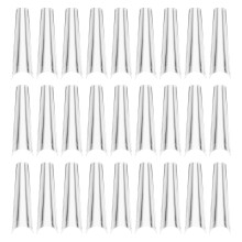 False Nail Tips Half Cover Clear Acrylic Extensions Sparkle Glamour Coffin Ballerina Style Natural Look Durable for Home Salon Use Versatile Use in