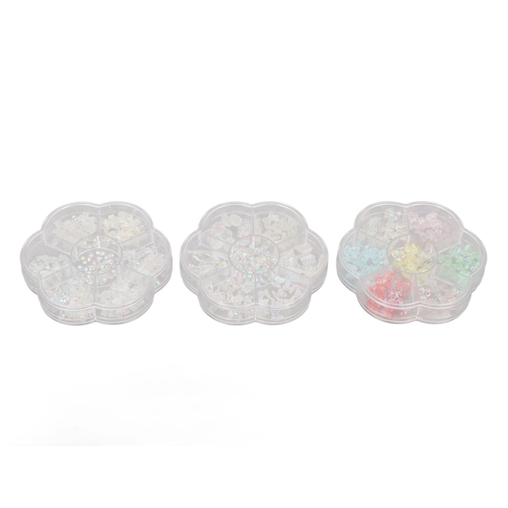 Nail Art Charms 3D Nail Rhinestones Resin DIY Embellishment Imitation Half Pearls Eco Friendly Shiny Multi Purpose Portable