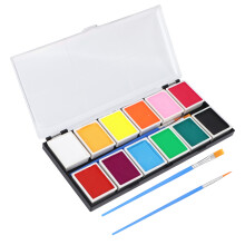 Face Painting Kit Alcohol Based Skin Friendly Waterproof Quick Drying Special Effects Makeup For Theater Cosplay Tattoo Coverage FX Prosthesis