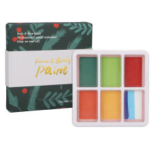 Water Activated Professional Face Painting Kit, 8 Colors Safe Water Based Makeup Palette, Skin Friendly, Pigmented Full Coverage, Easy Application &