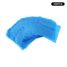 Capas descartáveis para materiais de tatuagem, de alta qualidade, em polietileno transparente, com clipe anti-perfuração para cabos, mantêm os