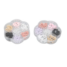 Décoration d'ongles 3D en résine, nœud papillon et perles, strass raffinés pour nail art et loisirs créatifs.