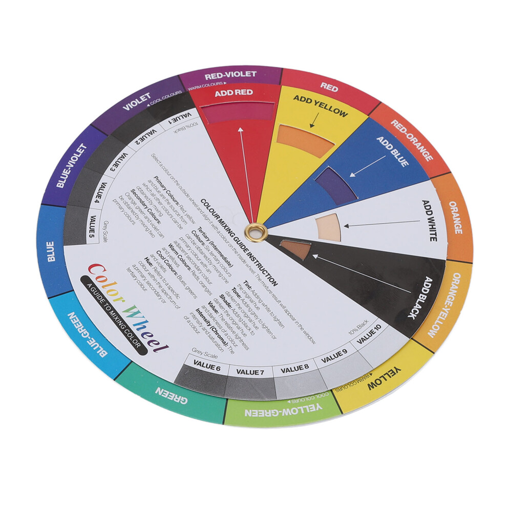Tattoo Color Wheel Chart 13cm: Perfect Pigment Mixing Solution