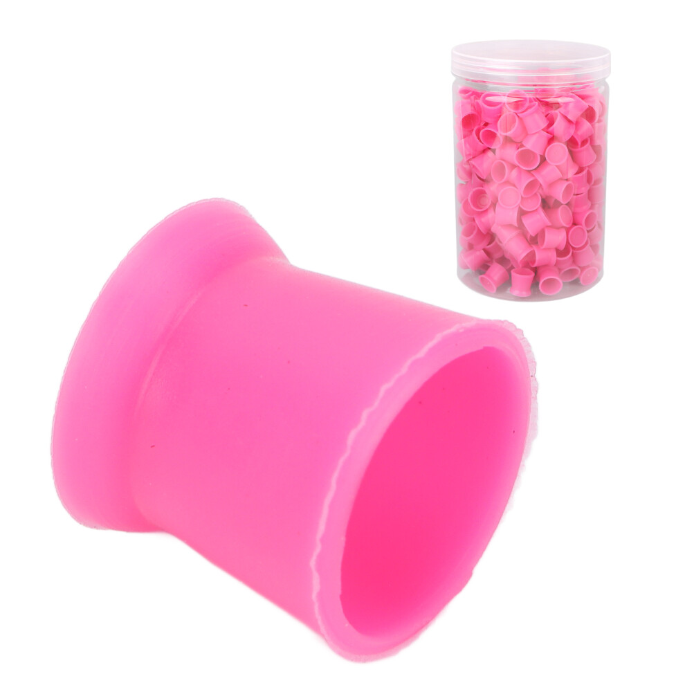 300pcs Tattoo Ink Cup Disposable Silicone Pigment Cup Eyebrow Eyeliner Lip