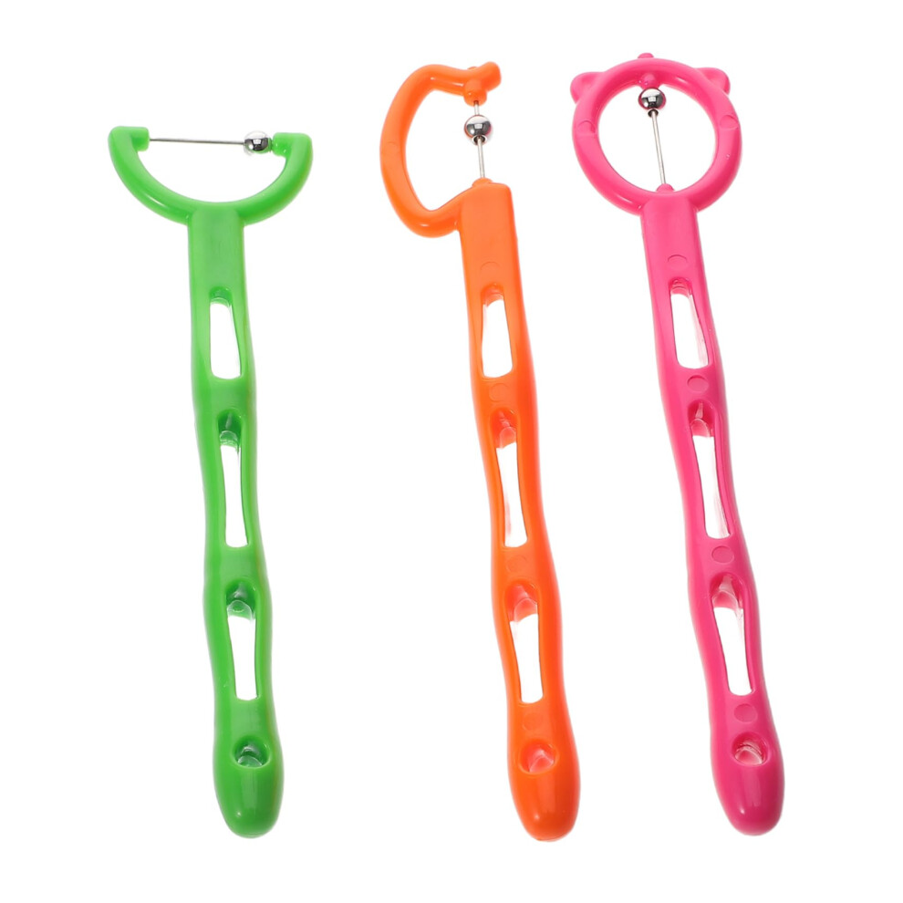 3pcs Kids Speech Therapy Tools Tongue Trainer Set for Pronunciation and Tongue Agility Training