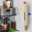 Wall Mounted Cup Dispenser with Large Capacity, Dustproof Pull Type Paper Cup Holder for Kitchen 2