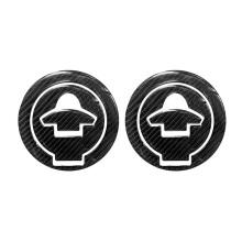 2X Motorrad Kohle Faser Kraftstoff Tank Abdeckung Aufkleber Aufkleber für YZF-R3 R25 R15 MT-03 Tank Deckel Schutz Aufkleber
