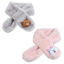 (As show, style 1) Boys Girls Scarf Warm Winter Autumn Kids Collar Scarf Neck Warmer Children Scarf