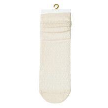 (As show, Cream yellow) Women's thin bamboo skirt socks - casual coloured round socks