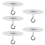 5 Pcs No Hole Ceiling Hooks with Strong Adhesive Hold, Damage Hanging for Kitchen Bathroom 1