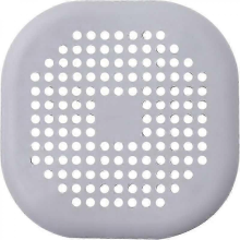 26-27 Hair Extension, Shower Square Drain Cover with Suction Cup Silicone Hair Plug, Easy Installation Set for Bathroom, Tub, Kitchen 1 Piece (Gray)