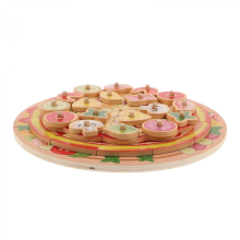21.00X21.00X2.80CMWooden Pizza Play Set: Kids Pretend Food Kitchen Realistic Pizza Food Toy - Preschool Imaginative Play Party Gift for Boys & Girls