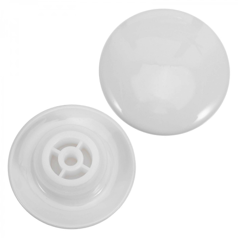 White6.60x6.60x2.50cm2pcs Washbasin Waste Sink Plug - Sink Button Click Snap Plug Bathtub Drain Cover Drainer Washbasin Stopper For Kitchen Bathroom 4326604143025