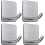 4 Pack Adhesive Wall Hooks Stainless Steel Waterproof Rustproof for Bathroom Kitchen Towels Coats 1