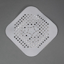 Filtre à cheveux carré Gris 1PC*14cm WTEMPO pour salle de bain, douche, lavabo, anti-obstruction, tapis silicone évier cuisine, accessoires