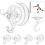 Suction Cup Hooks 5 Pack Heavy Duty 11lbs Hold Waterproof Reusable for Bathroom Kitchen Door 1