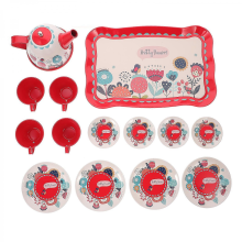 Set da tè per bambini in latta, gioco di finzione per l'ora del tè, 1 set di giocattoli