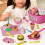 Set da cucina rosa per bambine, plastica sicura, facile da pulire, gioco realistico 5