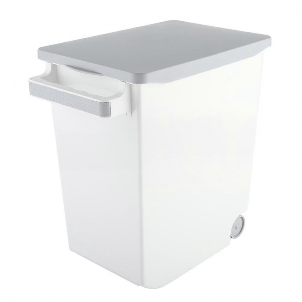15Kg Rice Storage Bin Food Storage Container Kitchen Grain Cereal Storing Box With Casters Gray 2026 5941716302321