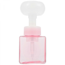 Flacon mousseur rechargeable en forme de fleur, distributeur rose