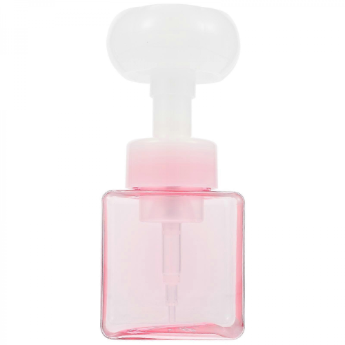Flacon mousseur rechargeable en forme de fleur, distributeur rose