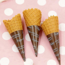 2026 PVC Plastic Crafts 2Pcs Fake Ice-cream Kids Pretend Play Simulation Food