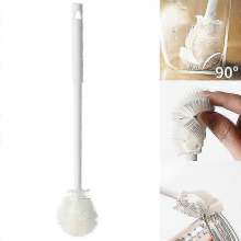Silicone Cup Brush Cup Scrubber Glass Cleaner Kitchen Cleaning Tool Long Handle Drink Wineglass Bottle Glass Cup Cleaning Brush